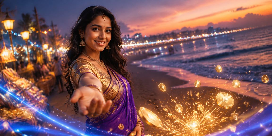 Live Casino gaming experience at Chennai beach backdrop