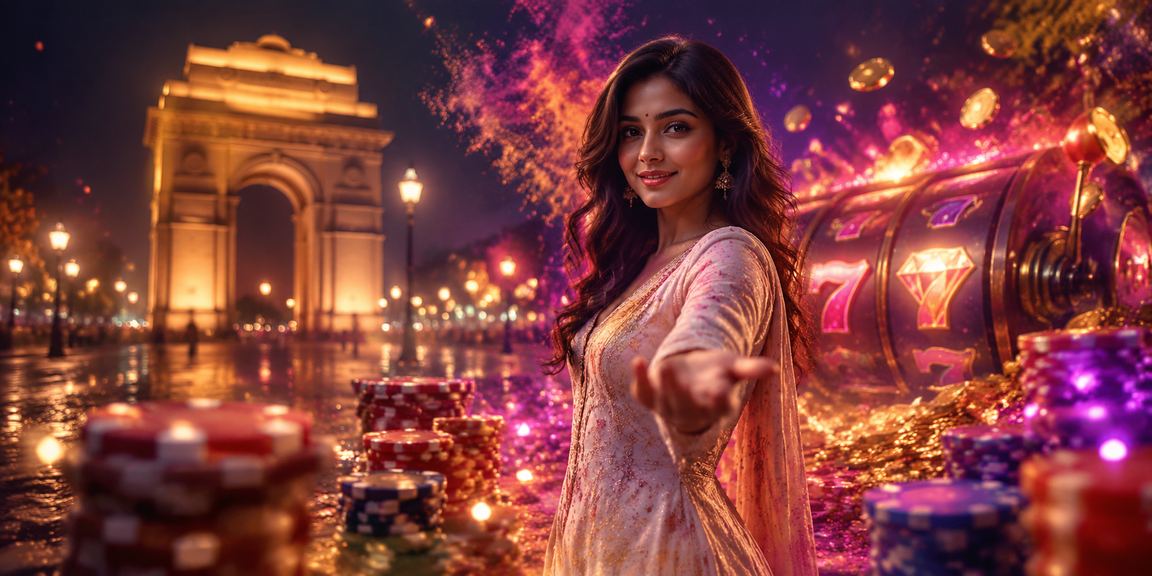 Vibrant slot gaming scene near India Gate Delhi