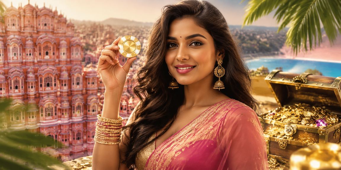 Festive Live Casino promotion with Bollywood hues and Rajasthan Hawa Mahal theme