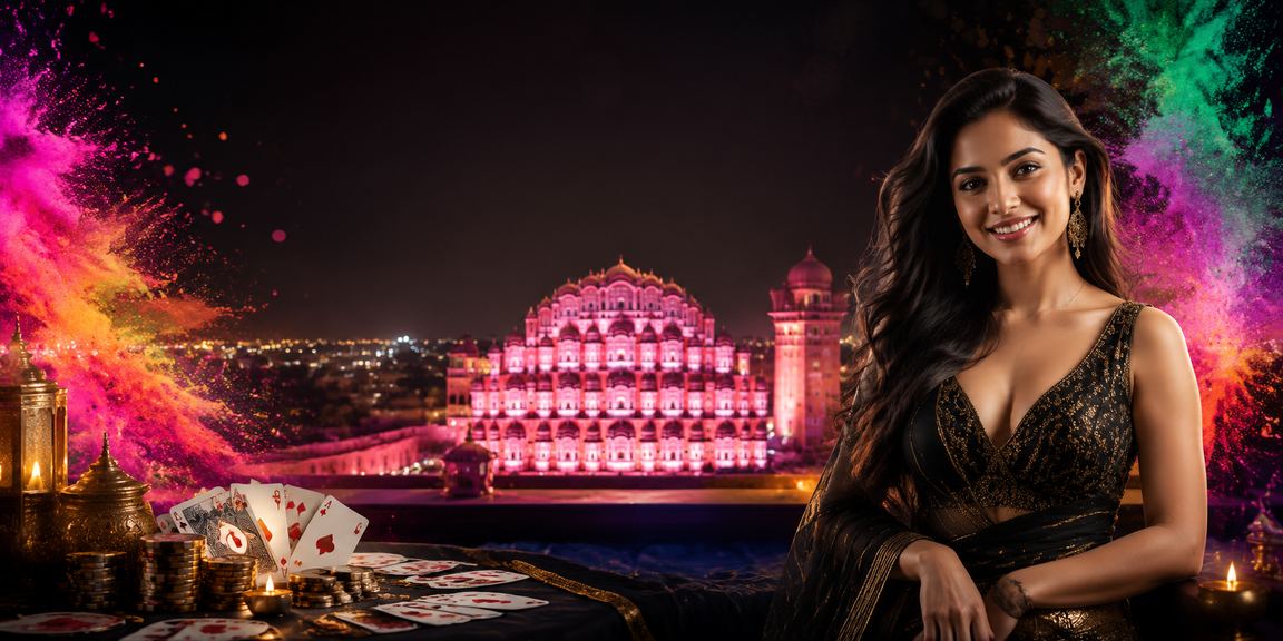 Rummy card game in Jaipur festive ambiance